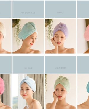 <h1 class="product_title entry-title">Women's Hair Dryer Cap, Absorbent Dry Hair Towel</h1> - Image 8