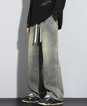 ⁦<h1 class="product_title entry-title">جينز رجالي مريح واسع الساق بتصميم بسيط ومريح</h1>⁩ - الصورة ⁦7⁩