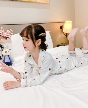 ⁦<h1 class="product_title entry-title">ملابس الأطفال بيجامة للبنات مجموعة ملابس منزلية لطيفة مطبوعة برسوم كرتونية بدلة من قطعتين</h1>⁩ - الصورة ⁦3⁩