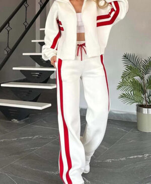 <h1 class="product_title entry-title">Casual Trousers Simple Zipper Coat For Women</h1> - Image 7