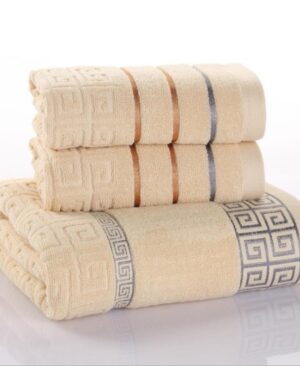 ⁦<h1 class="product_title entry-title">طقم مناشف قطنية مكون من ثلاث قطع</h1>⁩ - الصورة ⁦4⁩