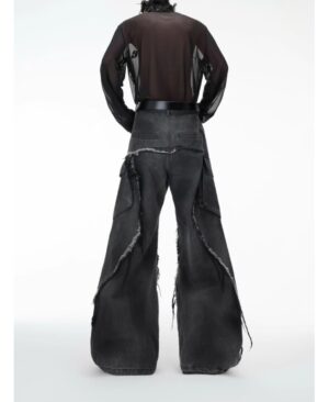 <h1 class="product_title entry-title">Avant-garde, Retro-style Jeans With Multiple Pockets</h1> - Image 4