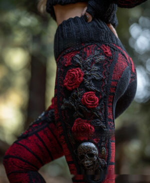 <h1 class="product_title entry-title">Womens Retro Casual Sports Leggings With 3D Digital Print</h1> - Image 4