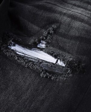 <h1 class="product_title entry-title">Trendy Co-ed Casual American-style Vintage Washed Ripped Jeans</h1> - Image 5