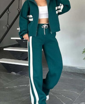 <h1 class="product_title entry-title">Casual Trousers Simple Zipper Coat For Women</h1> - Image 10