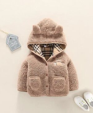 <h1 class="product_title entry-title">Lamb Cashmere Thickened Coat Girl's Cotton-padded Jacket</h1> - Image 5
