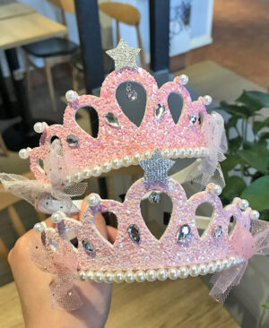 <h1 class="product_title entry-title">Children's Hair Accessories New Sequined Crystal Crown Girls</h1> - Image 4