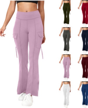 <h1 class="product_title entry-title">Womens Fashion Solid-Color High-Waisted Yoga Pants</h1> - Image 8