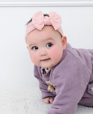 ⁦<h1 class="product_title entry-title">رباط رأس جاكار للأطفال مرن من النايلون - إكسسوارات شعر للبنات</h1>⁩ - الصورة ⁦3⁩