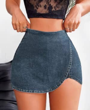 ⁦<h1 class="product_title entry-title">شورتات جينز ضيقة للنساء</h1>⁩ - الصورة ⁦7⁩