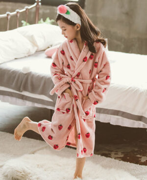 ⁦<h1 class="product_title entry-title">بيجامة أطفال من الفلانيل السميك للبنات - خدمة منزلية من شان</h1>⁩ - الصورة ⁦3⁩