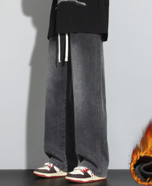 ⁦<h1 class="product_title entry-title">جينز رجالي مريح واسع الساق بتصميم بسيط ومريح</h1>⁩ - الصورة ⁦10⁩