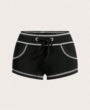 <h1 class="product_title entry-title">Open-stitch Design Lace-up Low-rise Hot Pants</h1> - Image 6