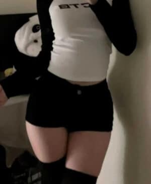 Stretchy Tight-fitting Black Denim Hot Shorts For Spring And Fall New Style - Image 6