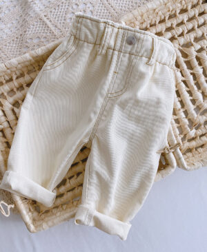 <h1 class="product_title entry-title">Baby Solid Color Casual High Waist Soft Jeans</h1> - Image 7