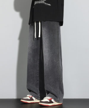 ⁦<h1 class="product_title entry-title">جينز رجالي مريح واسع الساق بتصميم بسيط ومريح</h1>⁩ - الصورة ⁦6⁩