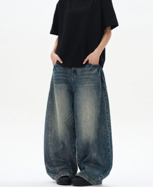 ⁦<h1 class="product_title entry-title">جينز بوت كوت بتصميم أمريكي عتيق بلون أزرق مغسول</h1>⁩ - الصورة ⁦5⁩