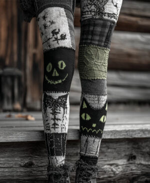 ⁦<h1 class="product_title entry-title">سروال يوجا رياضي مطبوع للنساء بتصميم ريترو</h1>⁩ - الصورة ⁦3⁩