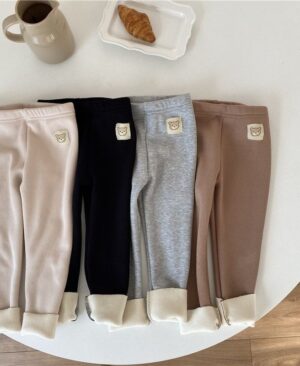 <h1 class="product_title entry-title">Girls' Single-layer Fleece-lined Fashionable All-matching Leggings</h1> - Image 4