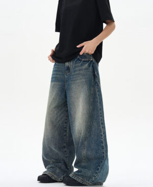 ⁦<h1 class="product_title entry-title">جينز بوت كوت بتصميم أمريكي عتيق بلون أزرق مغسول</h1>⁩ - الصورة ⁦4⁩