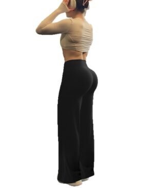 ⁦<h1 class="product_title entry-title">بنطلون جديد عالي الخصر ضيق الساقين واسع الساقين مع رفع المؤخرة</h1>⁩ - الصورة ⁦5⁩