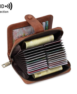 <h1 class="product_title entry-title">Leopard Print Multifunctional Zipper Retro Small Wallet</h1> - Image 8