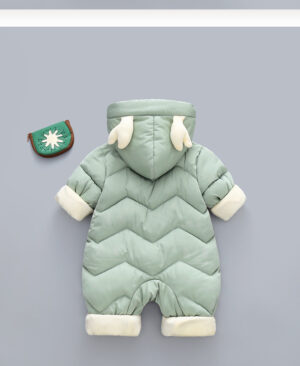 Baby Winter Snowsuit Plus Velvet Thick Baby Boys Jumpsuit 0-3 Years Newborn Romper Girl Clothes Overalls Toddler Coat - Image 7