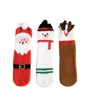 <h1 class="product_title entry-title">Child Christmas Socks Winter No-shedding Cute Elk Elk Santa Claus Snowman Sleeping Floor Coral Fleece Socks</h1> - Image 5