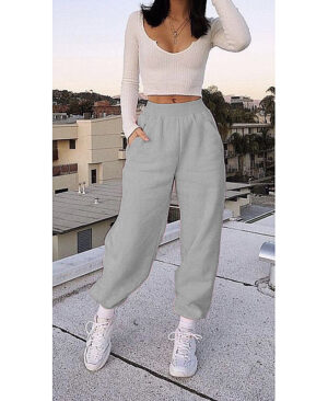 <h1 class="product_title entry-title">Women's Casual Sports All-Match Sweater Pants</h1> - Image 5