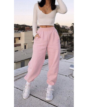 <h1 class="product_title entry-title">Women's Casual Sports All-Match Sweater Pants</h1> - Image 7