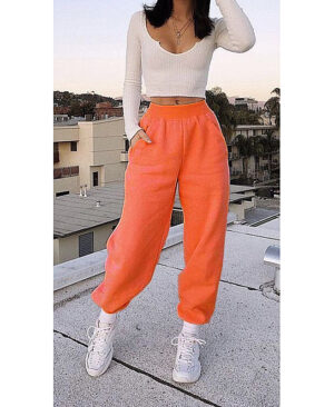<h1 class="product_title entry-title">Women's Casual Sports All-Match Sweater Pants</h1> - Image 4
